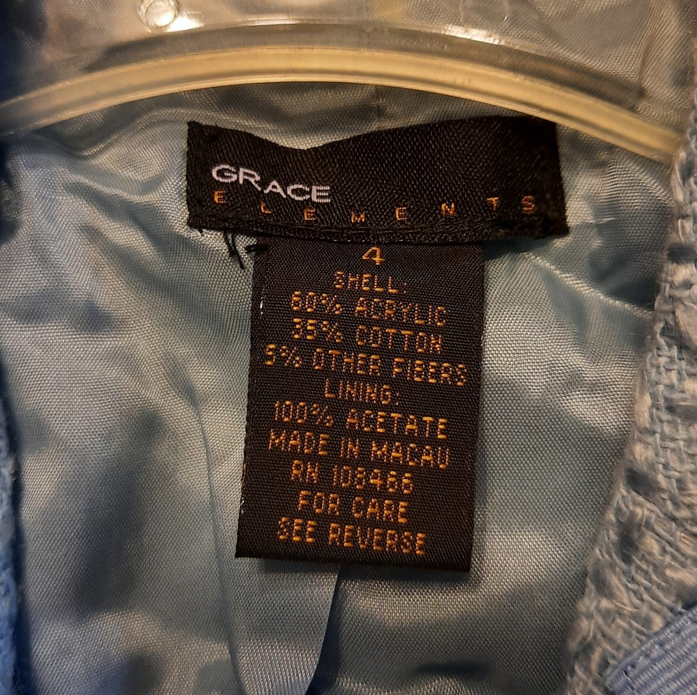Nwt Grace Elements Jacket Size 4 - image 3
